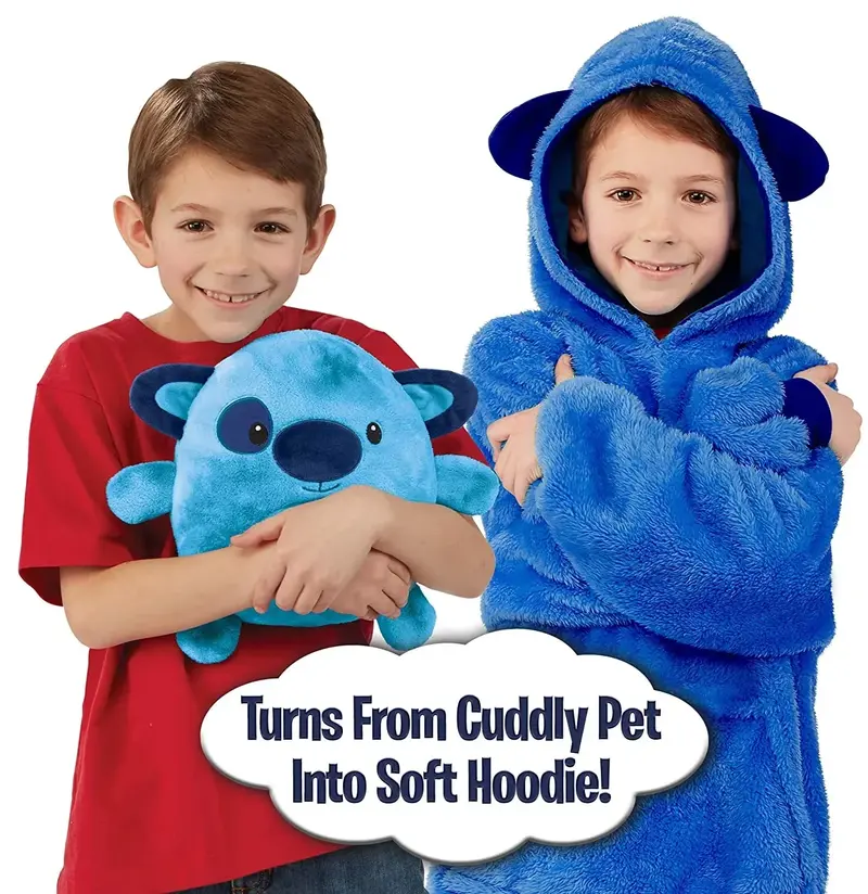 CuddleHoodie - Hettegenser og leke i ett - Varm hettegenser for barn