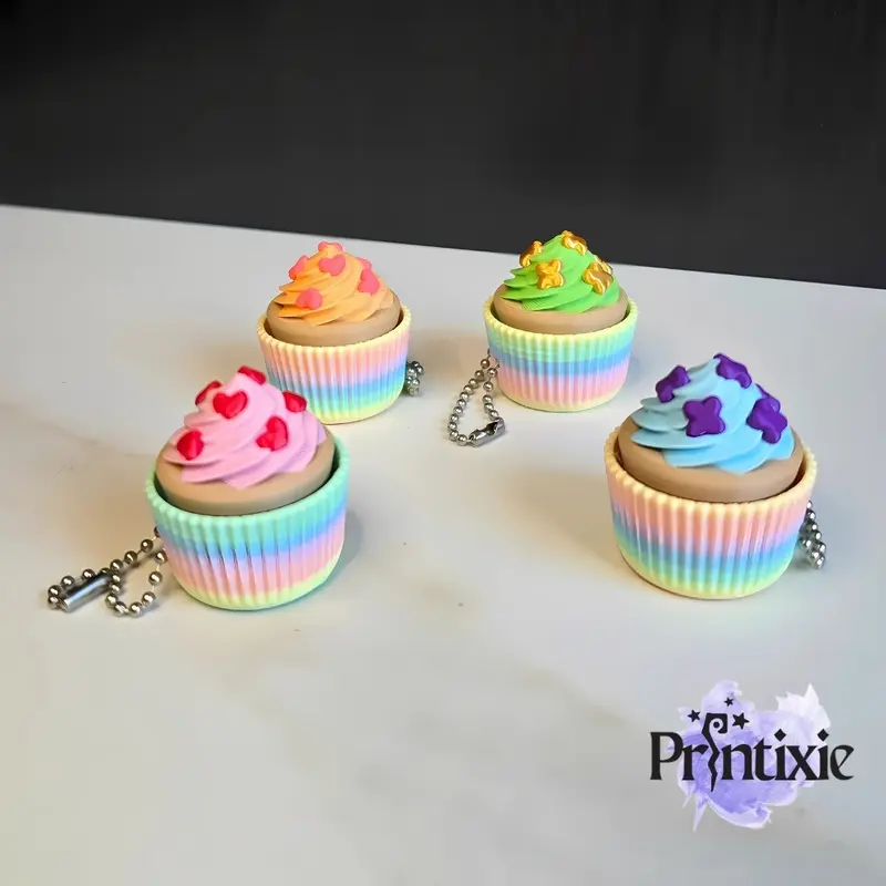 Cupcake Clicker – Mechanical Fidget Keychain & Gift