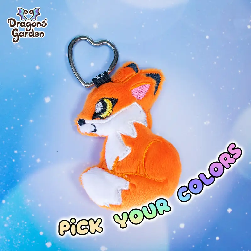CUSTOM | Fox Keychain Charm