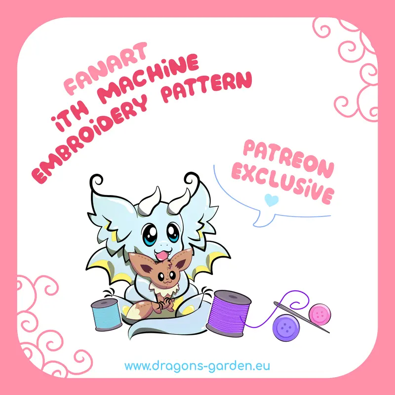 CUSTOM ORDER |  White Ornate Wolf Embroidery Pattern