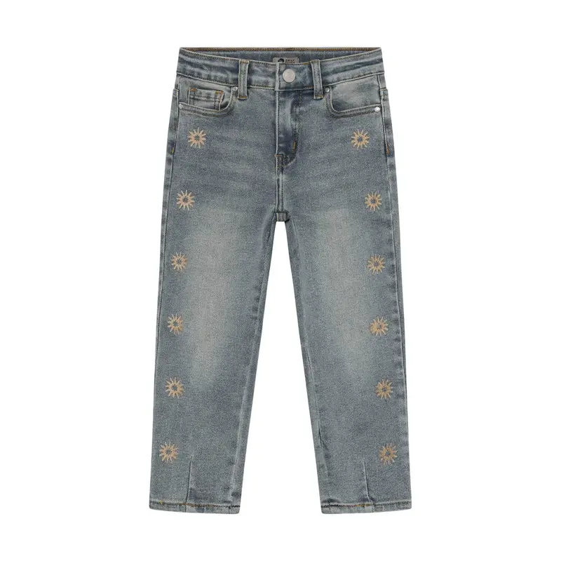 Daily Seven Denim Mom Fit Embroidery Used Medium Denim
