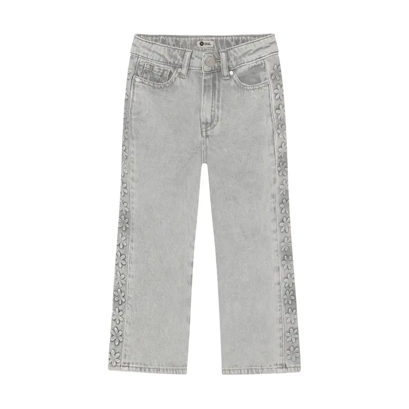 Daily Seven Denim Wide Fit Embossing Light Grey Denim