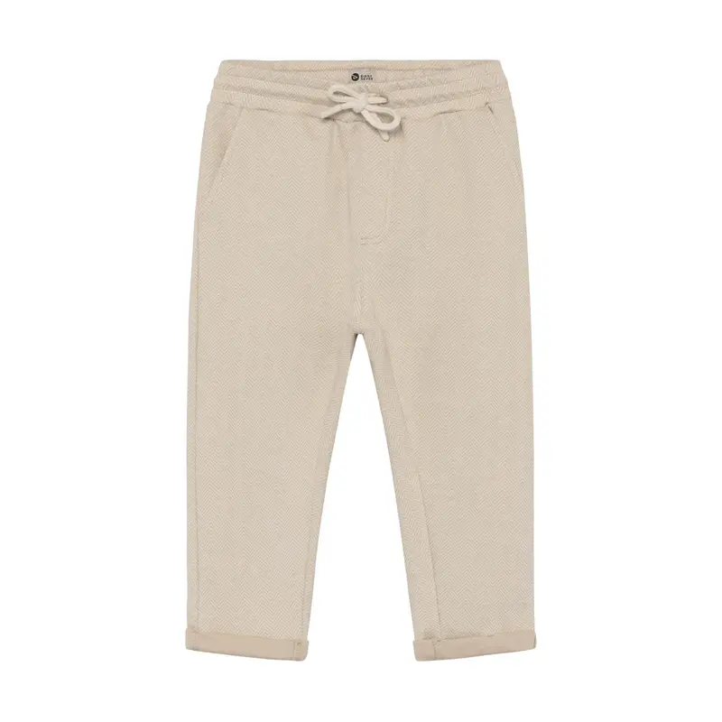 Daily Seven Herringbone Pants Latte Sand
