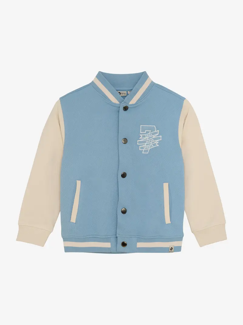 Daily Seven Oversized Bomber Jacket Ashley Blue