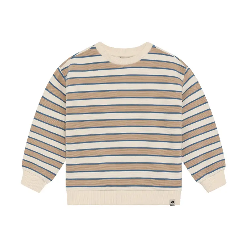 Daily Seven Oversized Sweater Big Stripe Sandshell