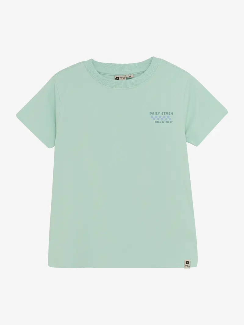 Daily Seven T-shirt Backprint Aqua Foam