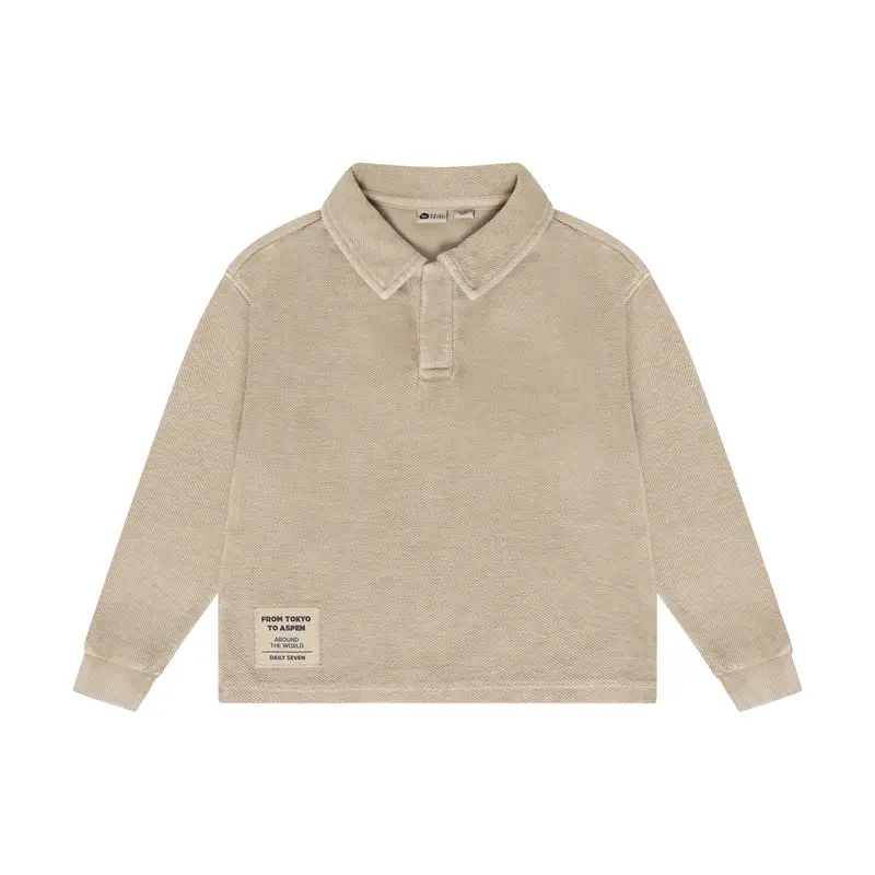 Daily Seven T-shirt Longsleeve Collar Ginger Root