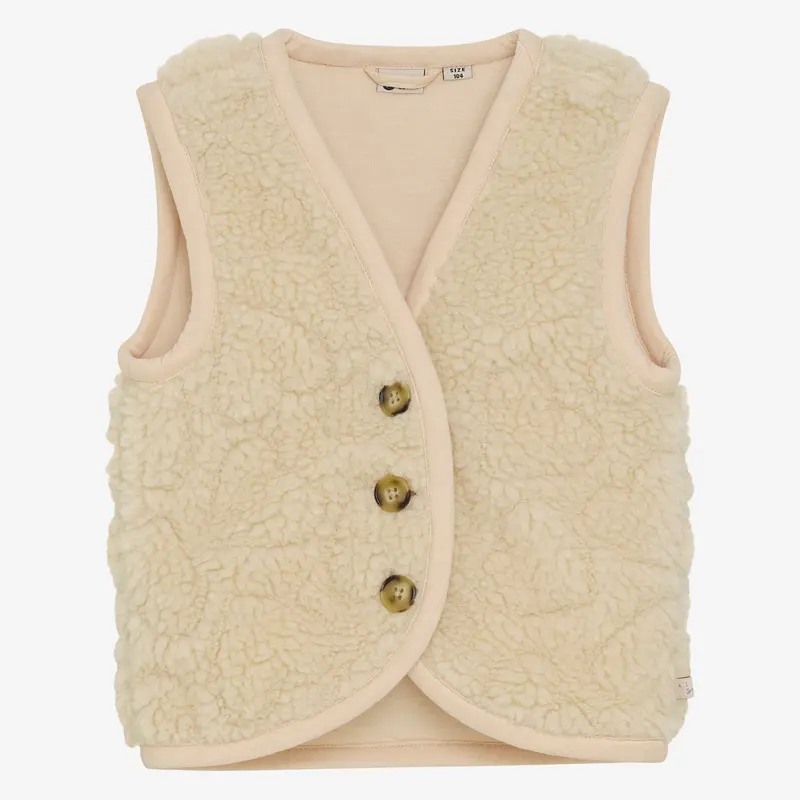 Daily Seven Teddy Gilet Sandshell