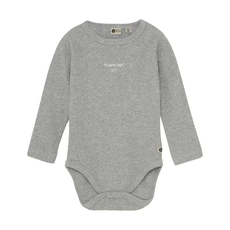 Daily7 - Romper met lange mouwen - Katoenmix - Grijs