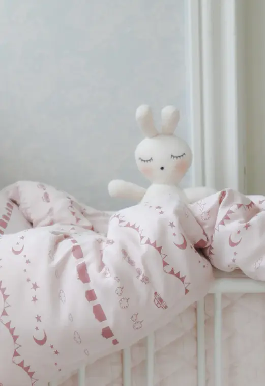 Dekbedset wieg Little Sky Soft Pink – Littleheart