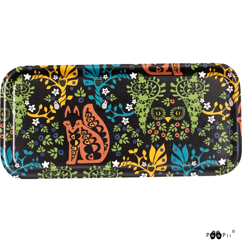 Dienblad / TRAY Mielikki folklore Monivärinen 27x13cm – Paapii Design