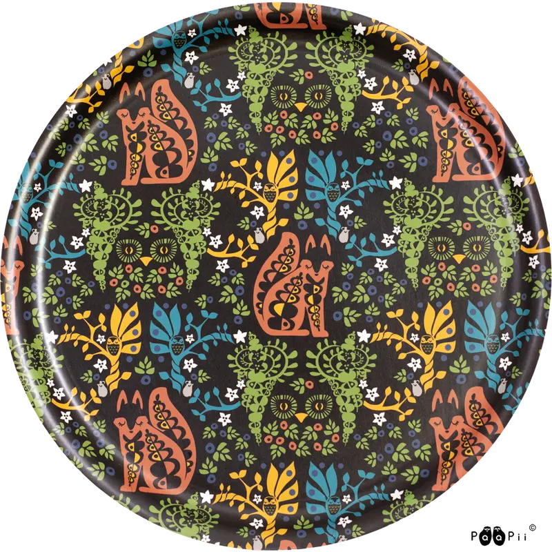 Dienblad / TRAY Mielikki folklore Monivärinen 35cm – Paapii Design