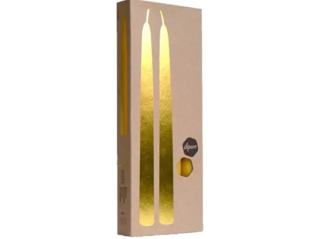 Dinerkaars 4 stuks naturel geschenkverpakking B24 – Dipam