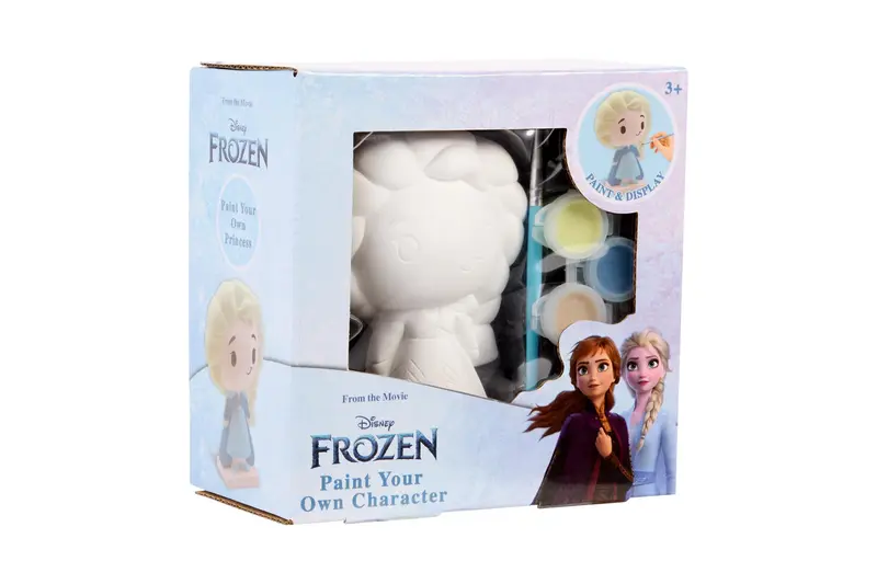 Disney Frozen schilderset, Elsa gipsfiguur met verf en kwast