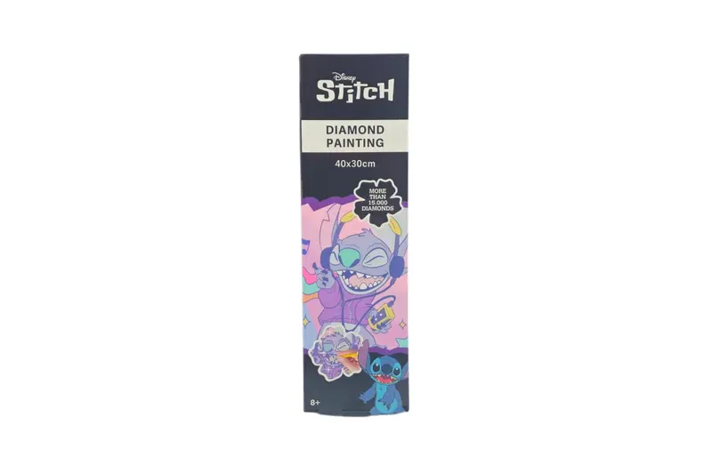 Disney Stitch diamond painting, 30 x 40 cm met ruim 15.000 steentjes