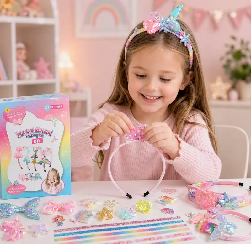 DIY Headband Making Kit – Creative & Playful – Hairband Accessory Set
