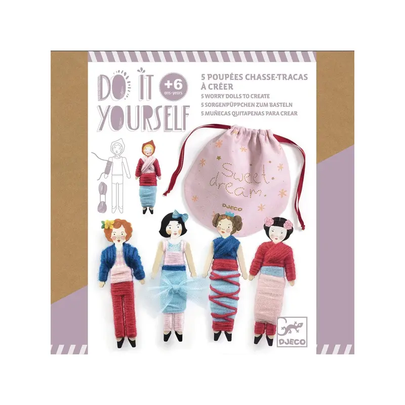 DIY Wooden Worry Dolls Kit