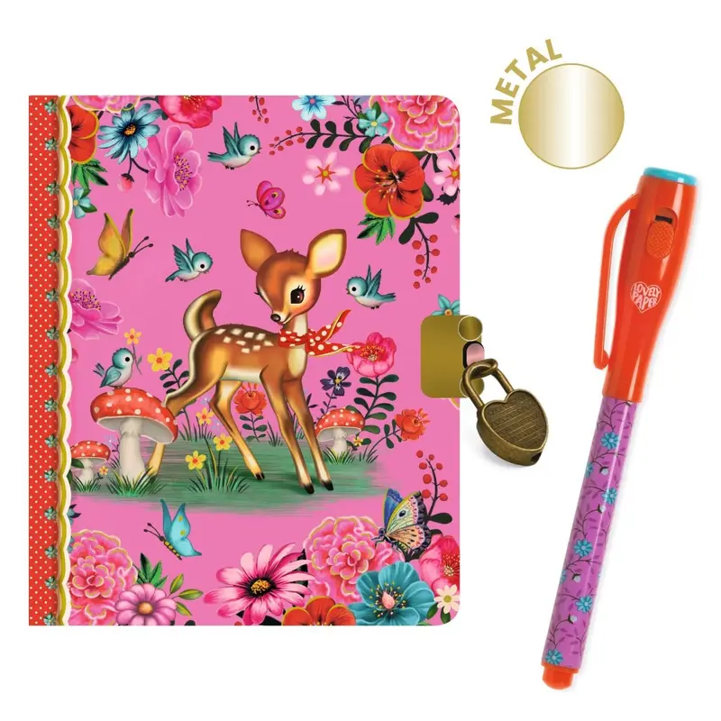 DJECO dagboek slot en magische pen Fiona small