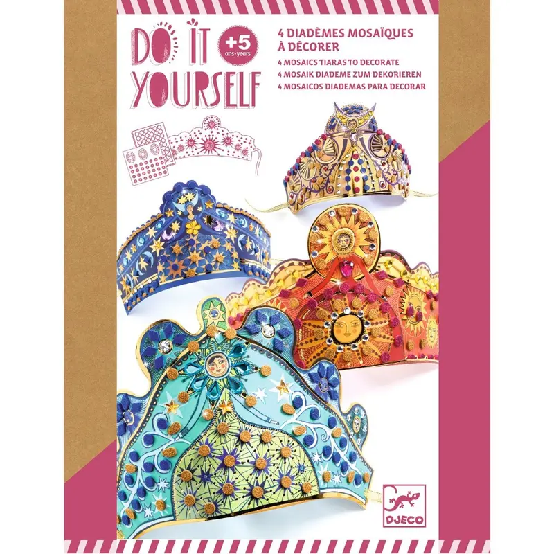 DJECO DIY diademen maken Mozaiek 5 jr+