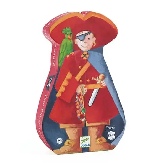 Djeco Figuurpuzzel De piraat en zijn schat