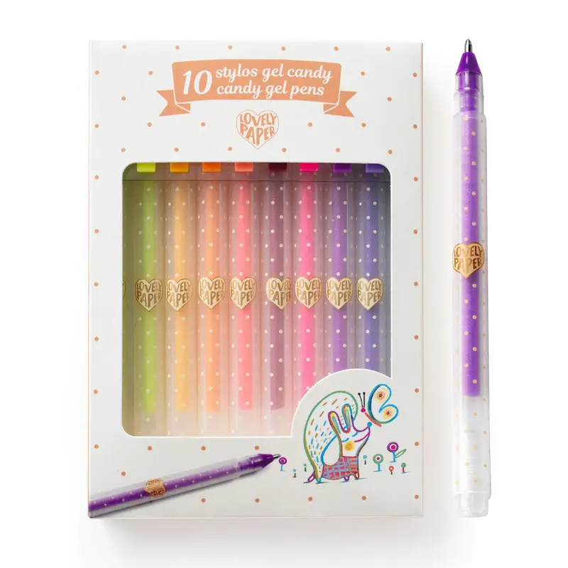 DJECO glitter gelpennen 10 kleuren candy