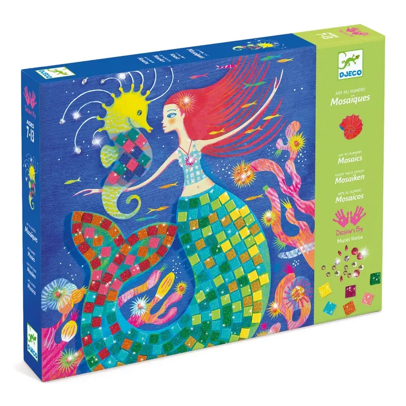 DJECO glitter mozaiek zeemeermin 7 jr+