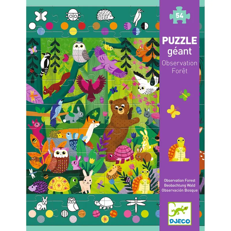 DJECO jumbo puzzel bos 5 jr+/ 54 stks