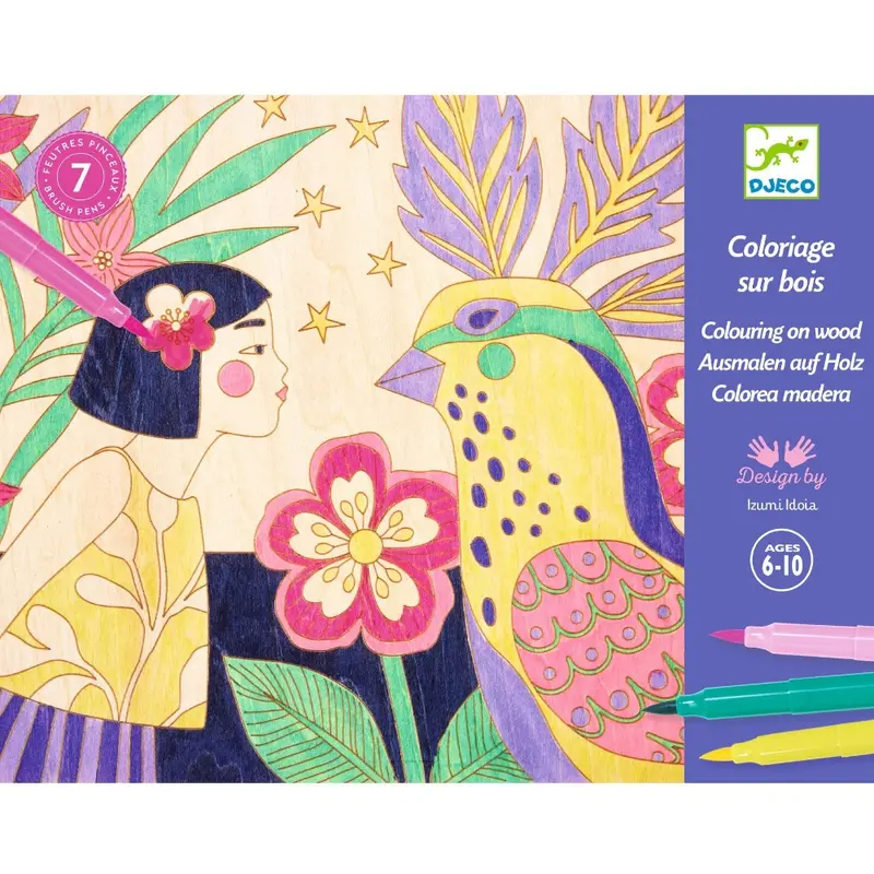 DJECO kleuren op hout Sweet girls 6 jr+