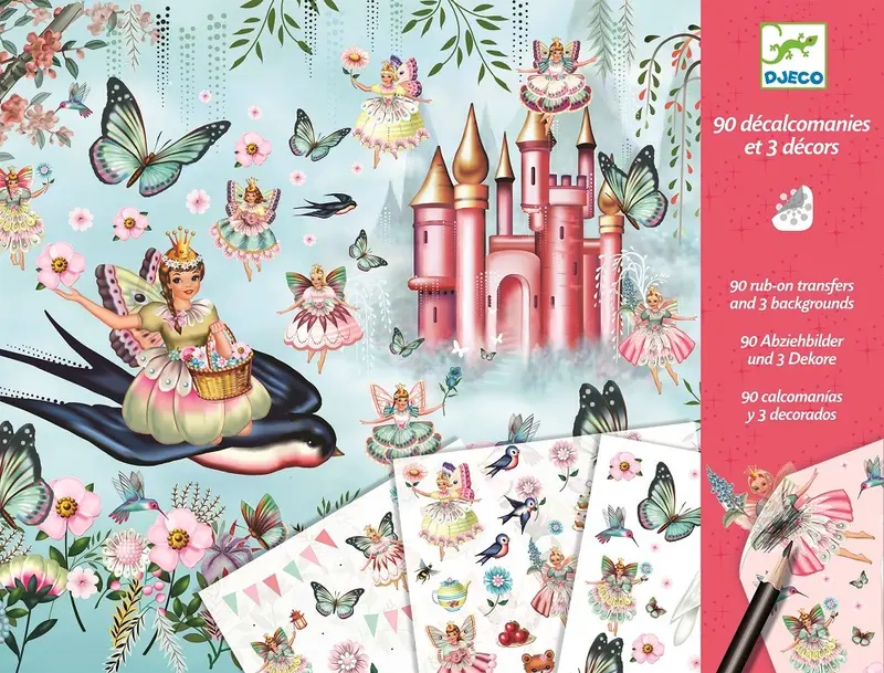 DJECO krasplaatjes fairyland 4-8 jr