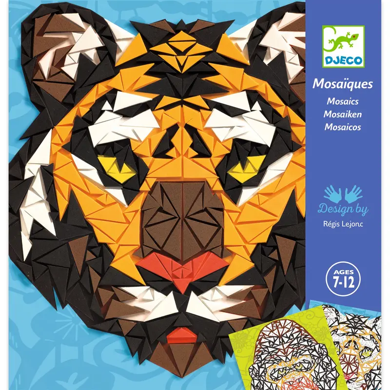 DJECO mozaiek set wilde dieren Khan 8 jr+