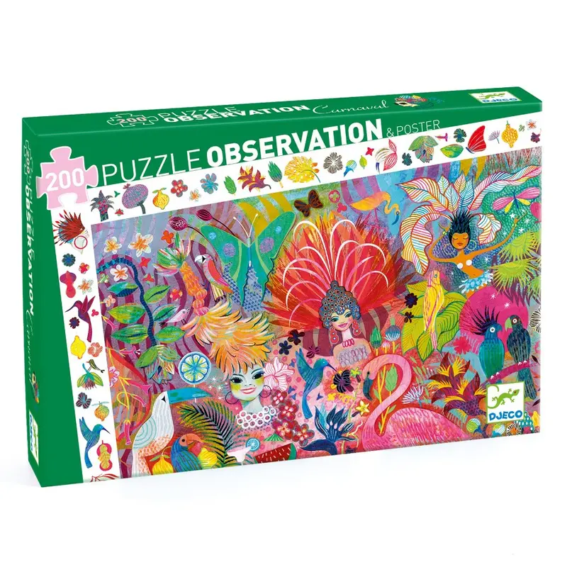 DJECO observatie puzzel Carnaval 6 jr+/ 200 stks