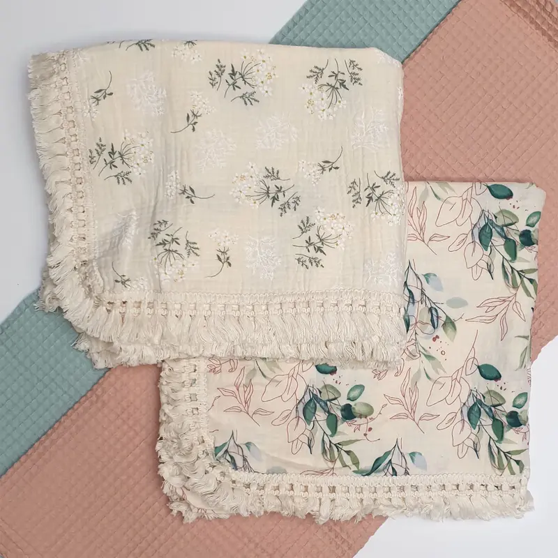 Doek met Botanische Print (100x120 cm)