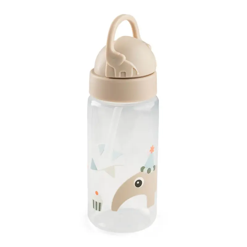 Done by Deer drinkfles met rietje celebration sand 350 ml