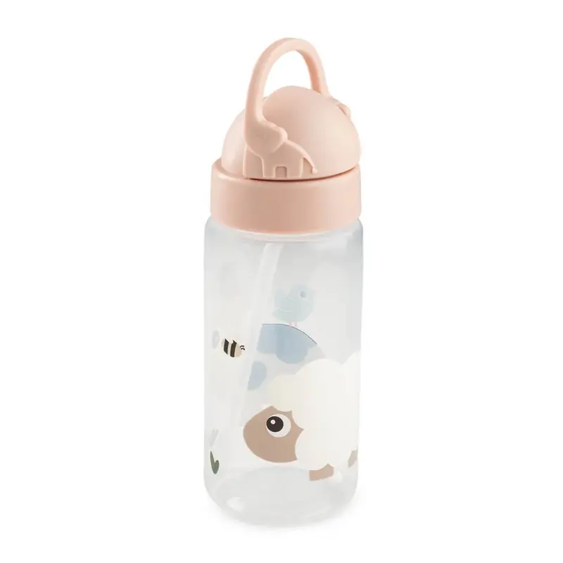Done by Deer drinkfles met rietje tiny farm powder 350 ml