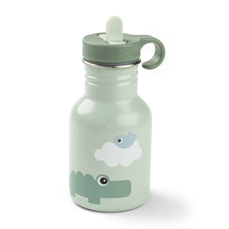 Done by Deer RVS drinkfles playground green 350 ml