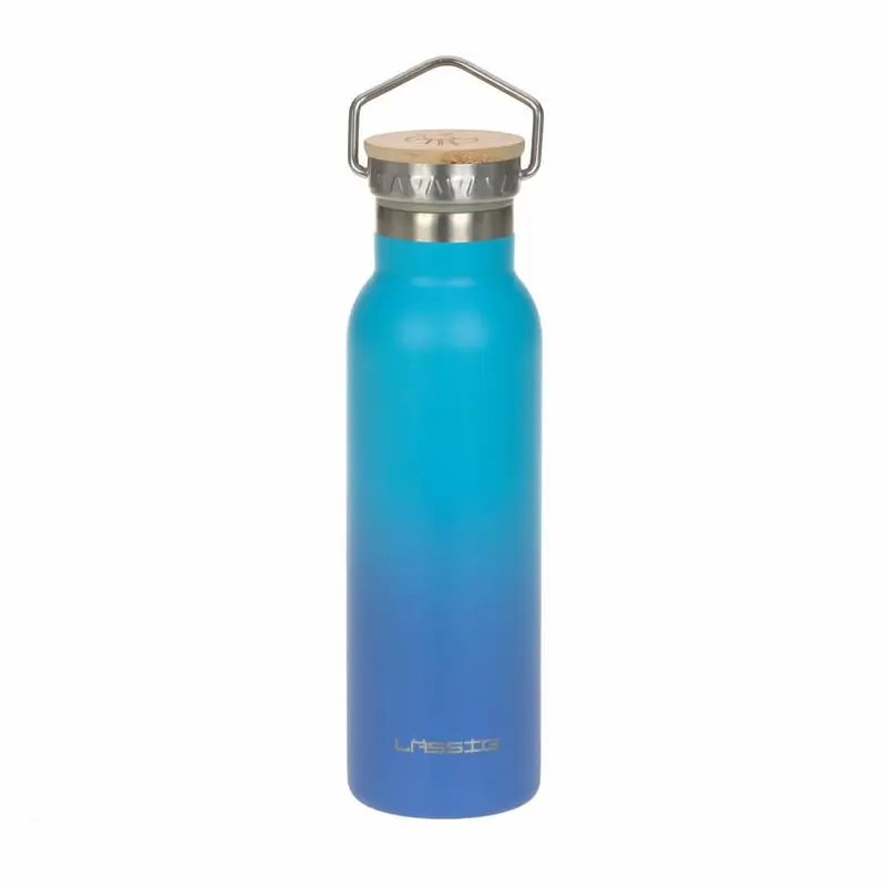 Drinkfles dubbelwandig RVS - blauw