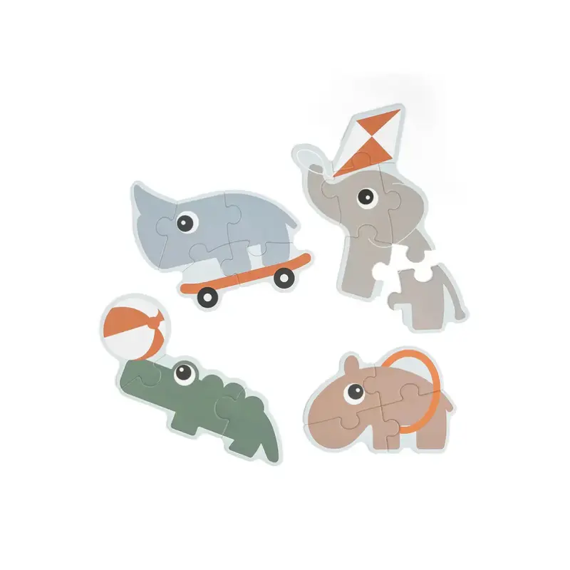 Eerste puzzel - First jigsaw puzzle set - 2+ jaar - Playground - Colour mix - Done by Deer