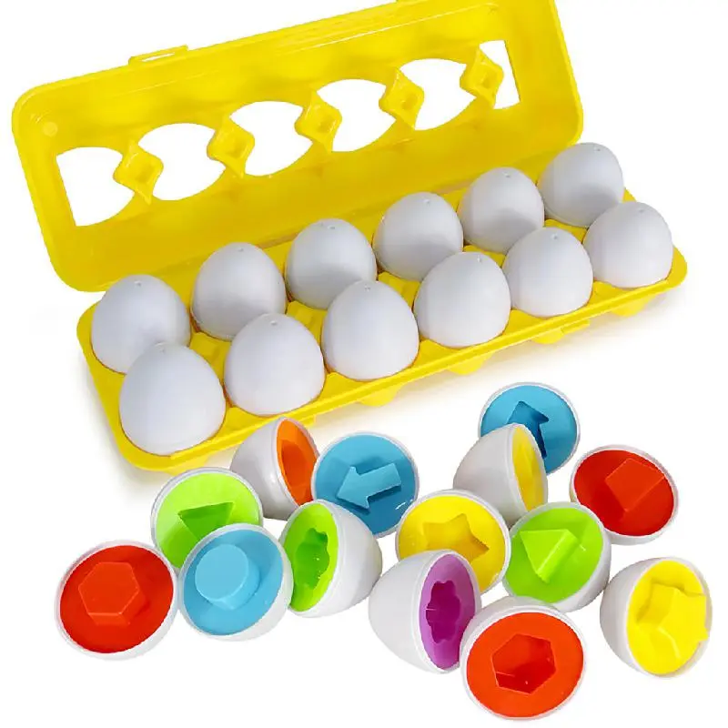 Egg Puzzle - Hjernetrim for barn - Kreativt puslespill med egg og mønster