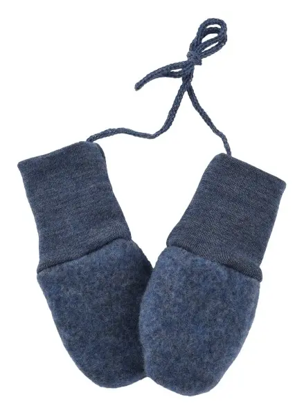Engel wantjes wolfleece blauw