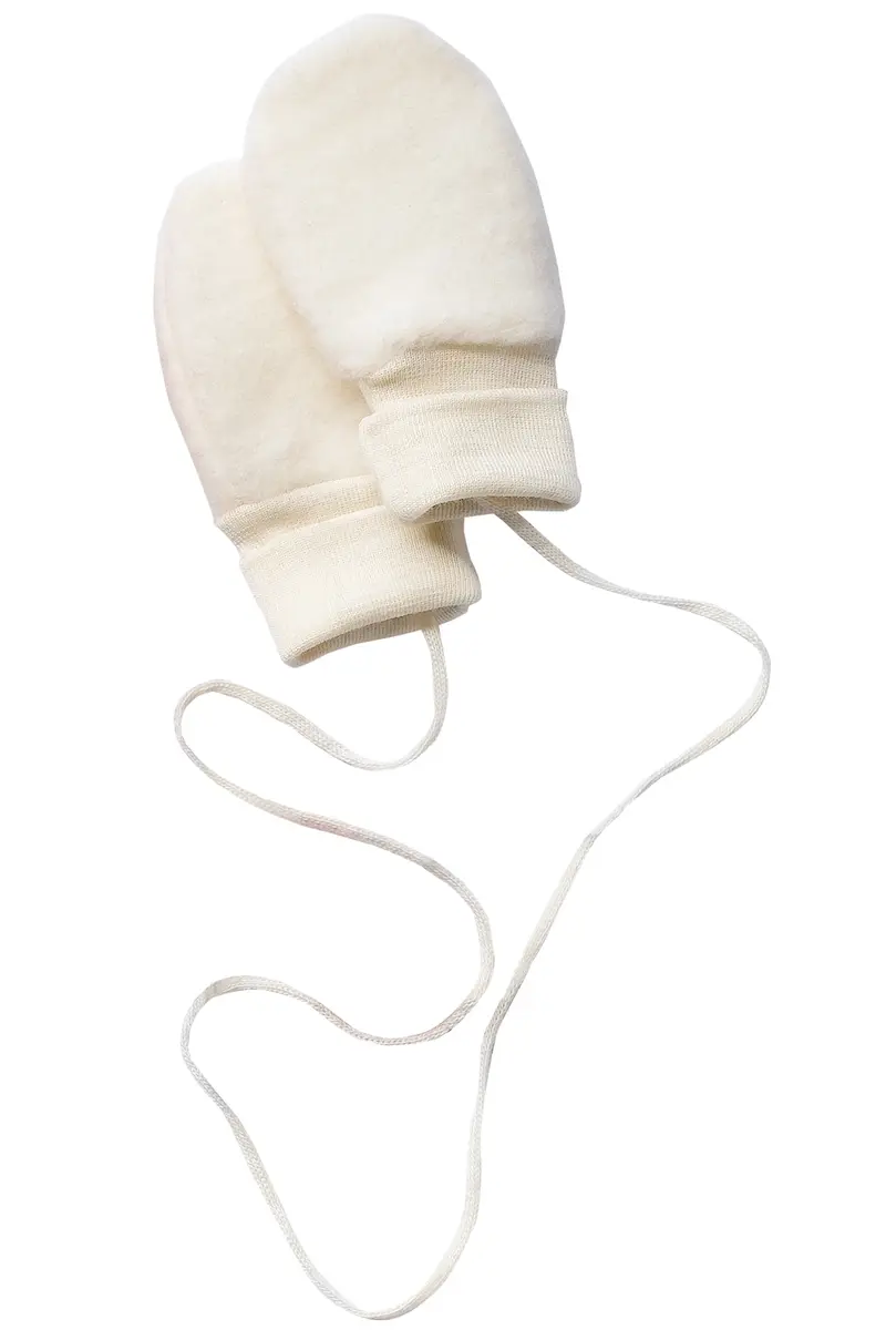 Engel wantjes wolfleece naturel