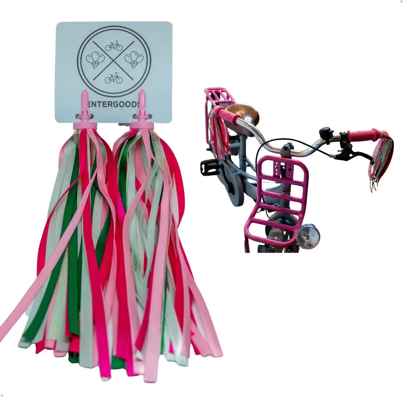 Entergoods Stuurslingers Licht roze/groen