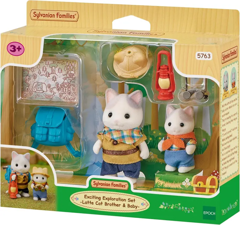 Exciting Exploration Set Latte Cat Brother & Baby
