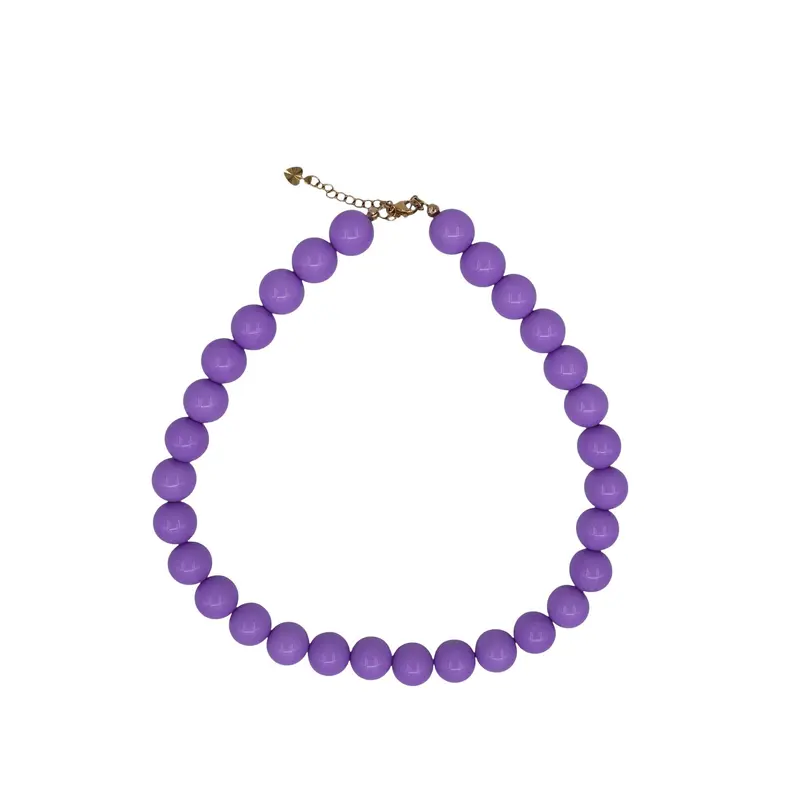Feestbeest Beaded necklace Purple