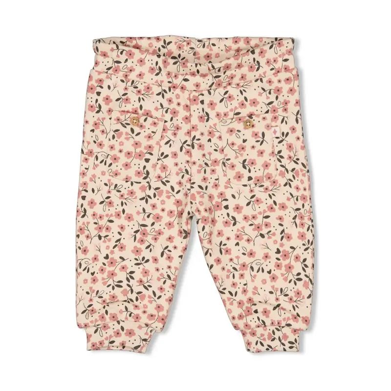 Feetje Broek AOP Offwhite - Woodland Bloom