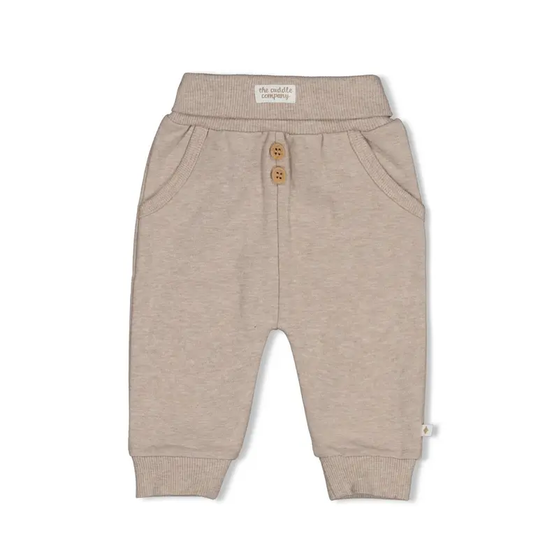 Feetje Broek Bruin melange - The Cuddle Company