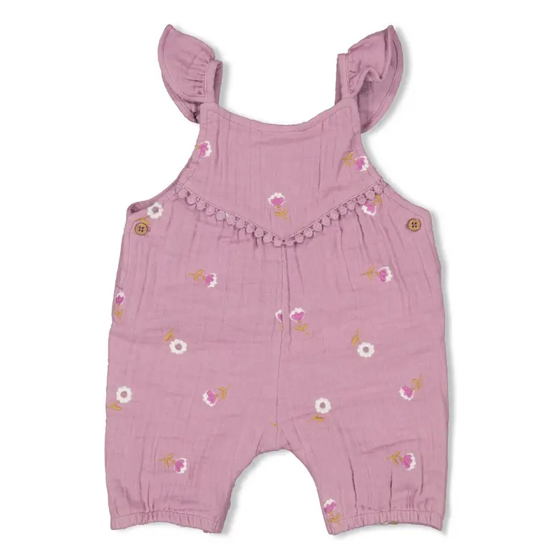 Feetje Jumpsuit mousseline AO embroidery Violet - Flower Ranch