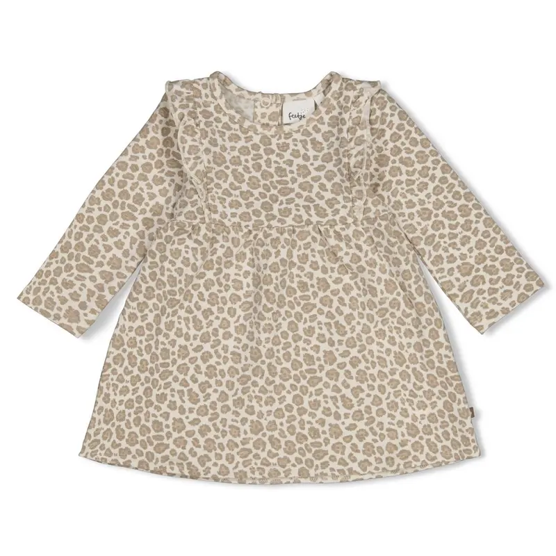 Feetje Jurk AOP Offwhite melange - Dress to Impress