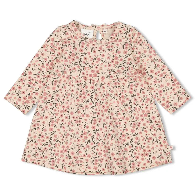 Feetje Jurk AOP Offwhite - Woodland Bloom