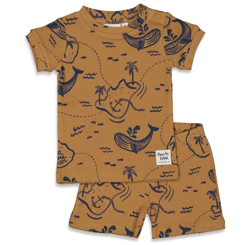 Feetje korte pyjama Wally Whale