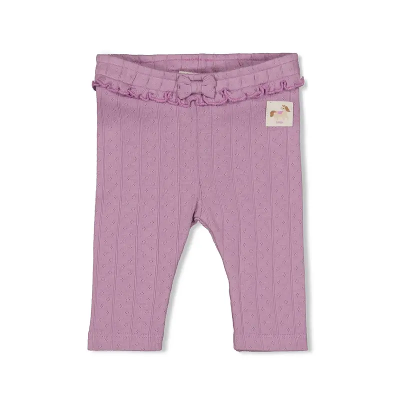 Feetje Legging pointelle rib Violet - Flower Ranch